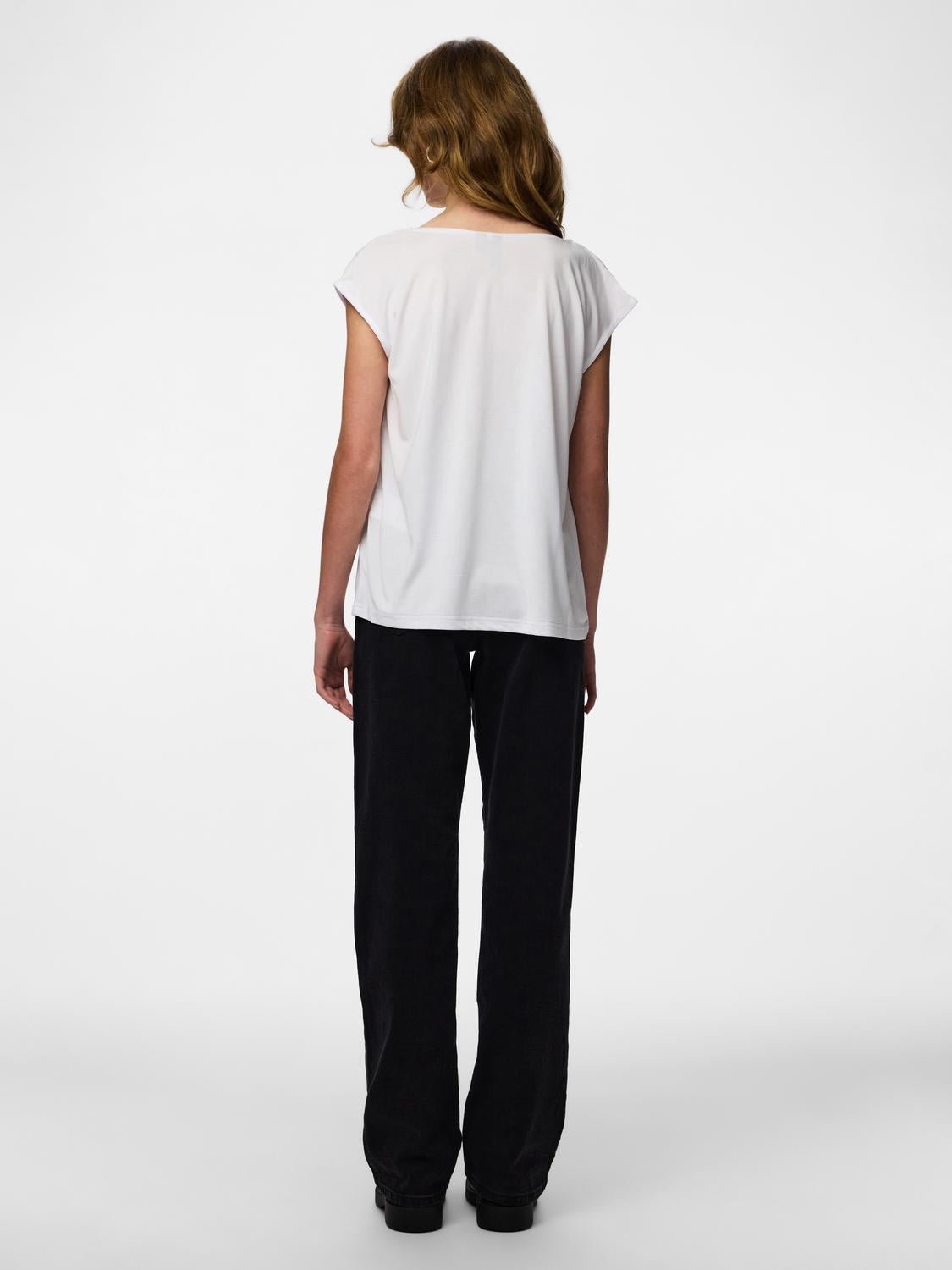 PCKAMALA T-Shirt - Bright White - VERO MODA & VILA Bergvik